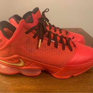 LeBron James low size 9.5 red